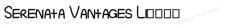 Serenata Vantages Li字体转换